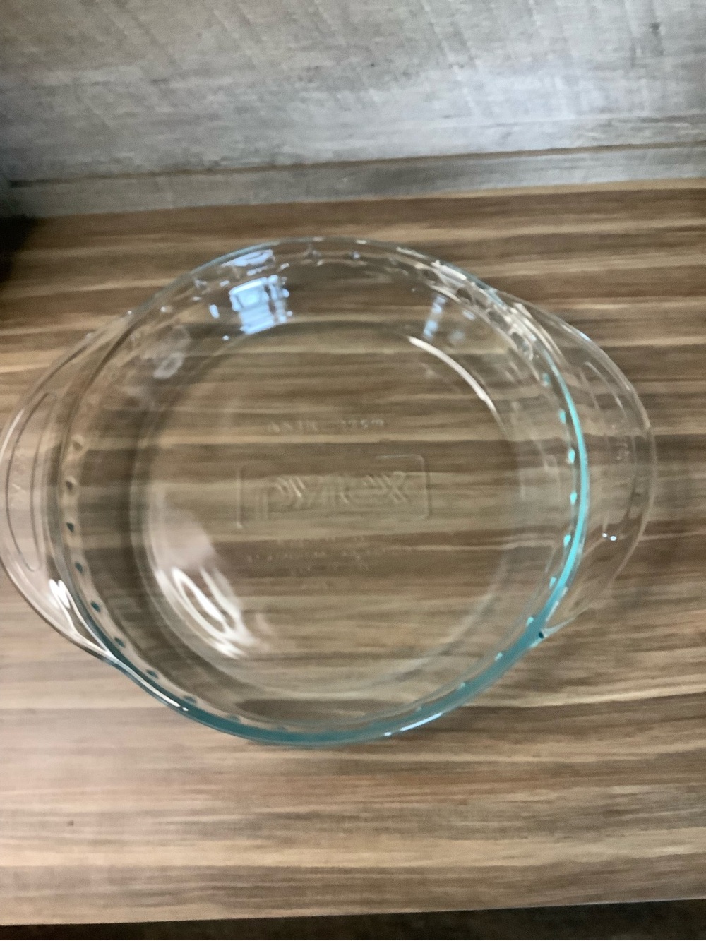 Vintage Pyrex #2229 Clear Glass Deep Dish 9.5” Scalloped Fluted Edge Pie Plate